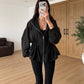 Sparkly Organza Black Studded Jacket
