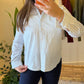Grey Vest With Ties + Striped Black Cotton Shirt (2-Piece)