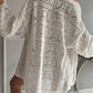Off White Crochet Kimono