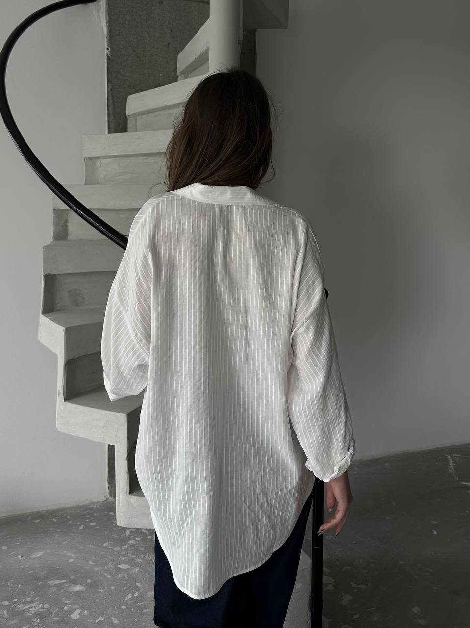 The White Striped Oversized Shirt