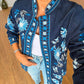 Persian Floral Navy Embroidered Jacket
