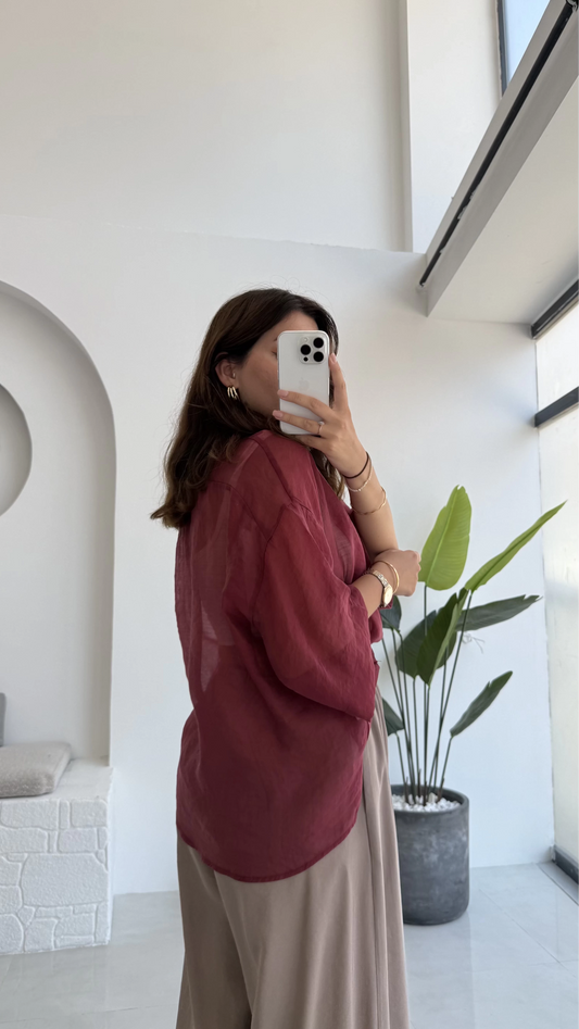 Redwood Oversized 3/4 Sleeve Shirt