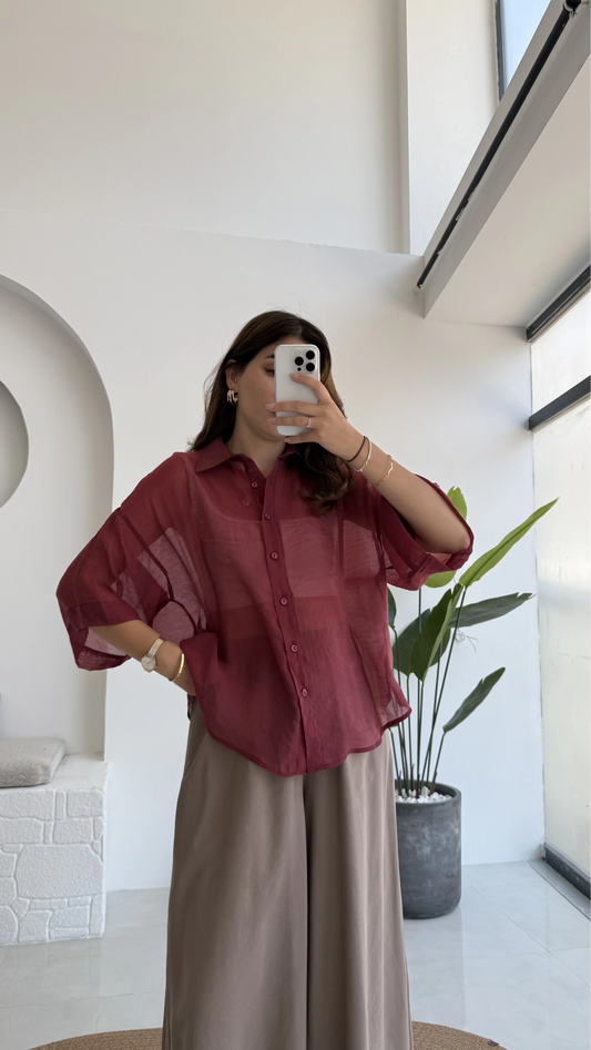 Redwood Oversized 3/4 Sleeve Shirt