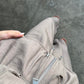 Brown Zipped Jacket Crinkled Set