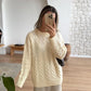 Cream Braided Pullover