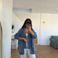Denim X Blue Triko Cardigan With Double Pockets