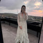 The Grey Vintage Ruffles Chiffon Dress