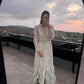 The Grey Vintage Ruffles Chiffon Dress