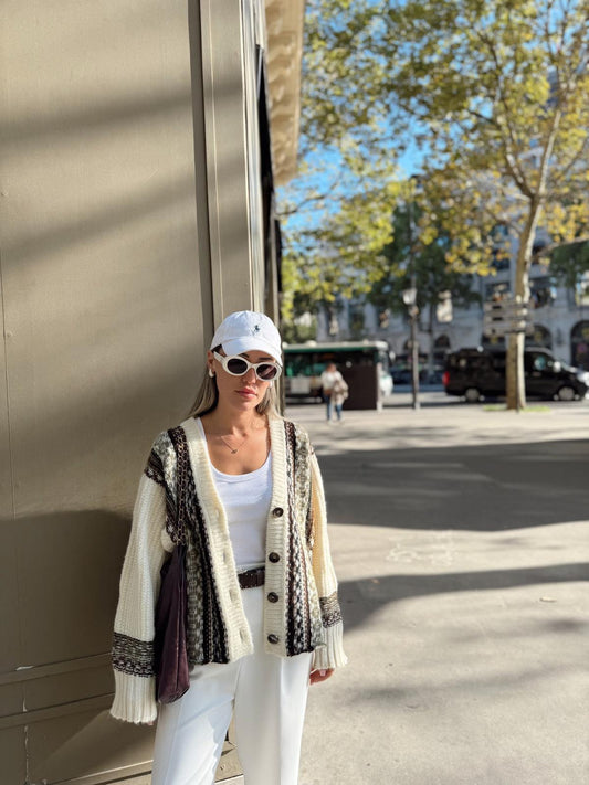 Vintage Cream X Neutral Cardigan