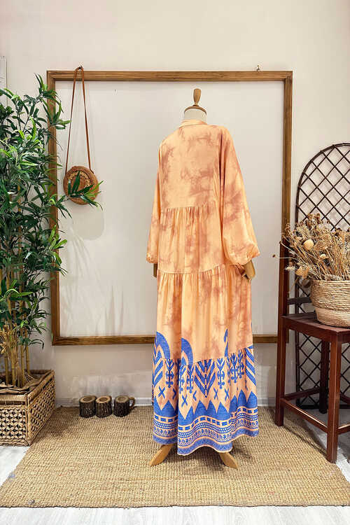 Simon X Blue Geo Boho Dress
