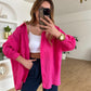 Oversized Fuchsia Shirt