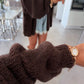 Italian Brown Triko Open Cardigan