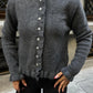Grey Ruffled Cardigan