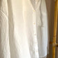 White Linen High Low Shirt