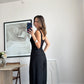 Black Studded High-Waist Palazzo Pants