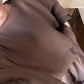 Brown Chiffon Cape Blouse
