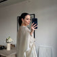 Stone Chiffon Cape Blouse