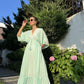 Mint Green Degrade Gianna Tasseled Dress