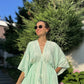 Mint Green Degrade Gianna Tasseled Dress