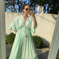 Mint Green Degrade Gianna Tasseled Dress