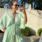 Mint Green Degrade Gianna Tasseled Dress