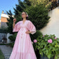 Pink Degrade Gianna Tasseled Dress