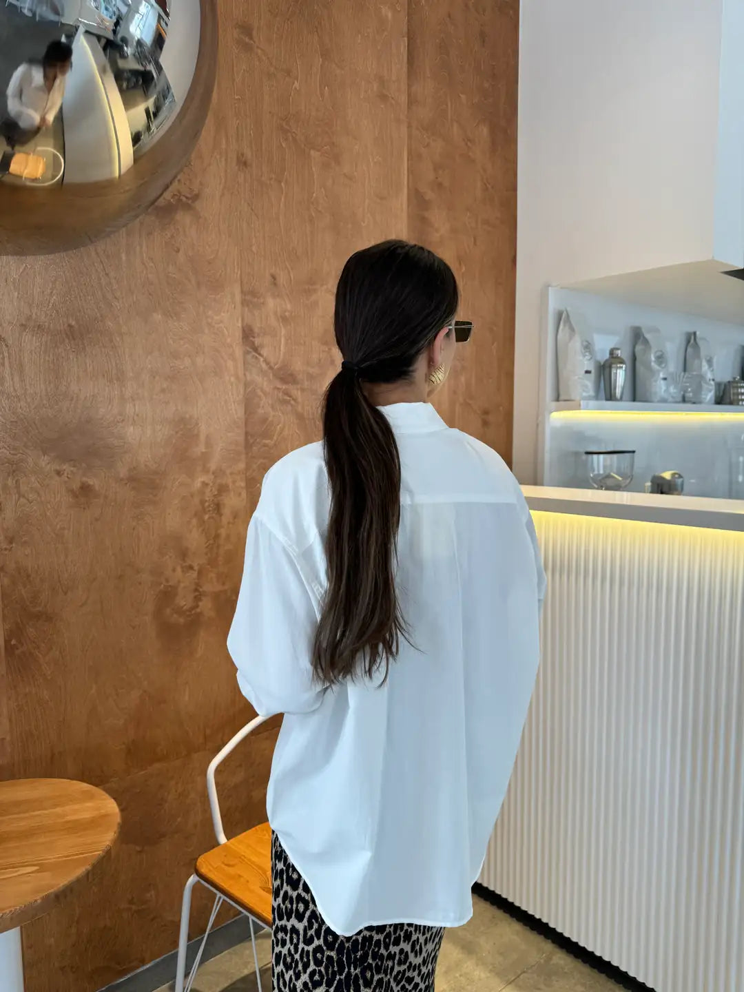 Premium Basic Oversized Cotton White Shirt