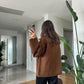 Brown Round Neck Pullover