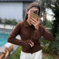 Brown Cardigan With Fringes