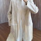 Beige Fringes Embroidered Jacket