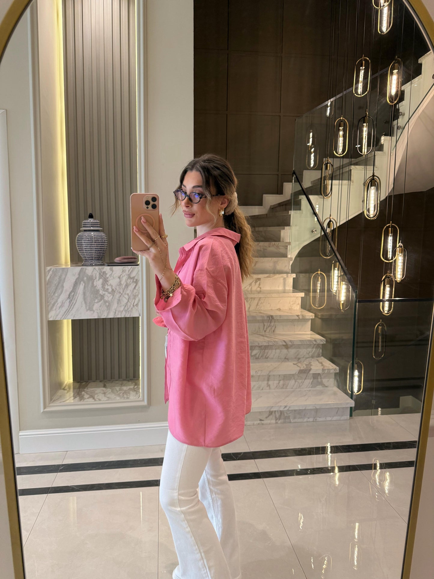 Oversized Pink Shirt
