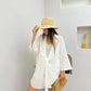 White Linen Tie Kimono