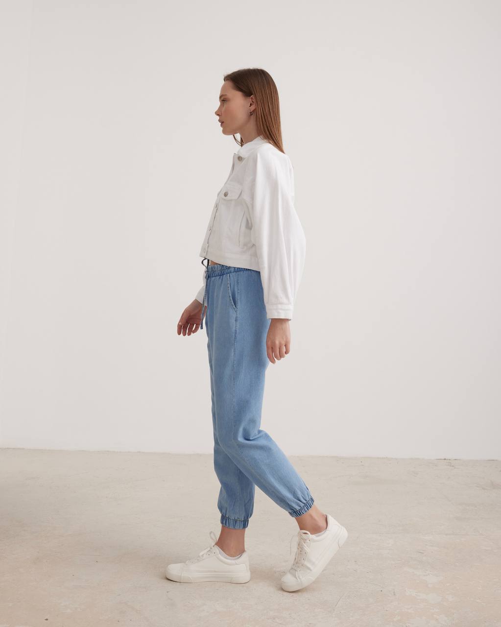 Joggers Elastic Waist Jeans