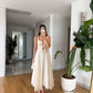 White Asymmetrical Chiffon Skirt