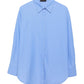 Striped Blue Basic Oversized Shirt