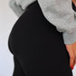 Black Ribbed THERMAL Leggings