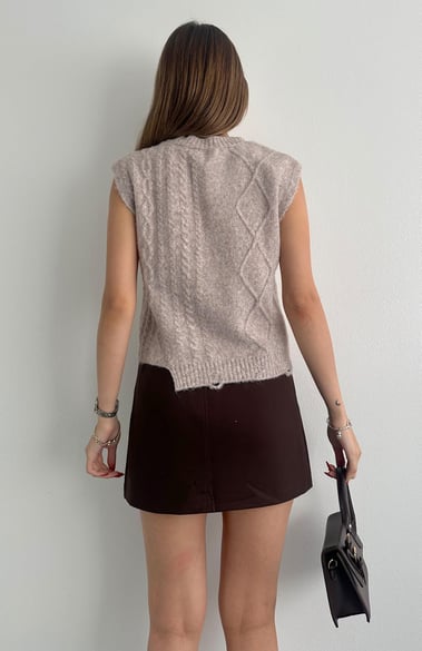 Cafe Rhumbos Vest With Rhinestones