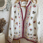 Cotton Embroidered Floral Cardigan