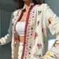 Cotton Embroidered Floral Cardigan