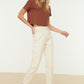 Cream Jeans Pants