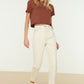 Cream Jeans Pants