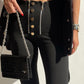 Black Flared Legging Pants