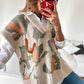 Embroidered Neutral Colors Triko Vest